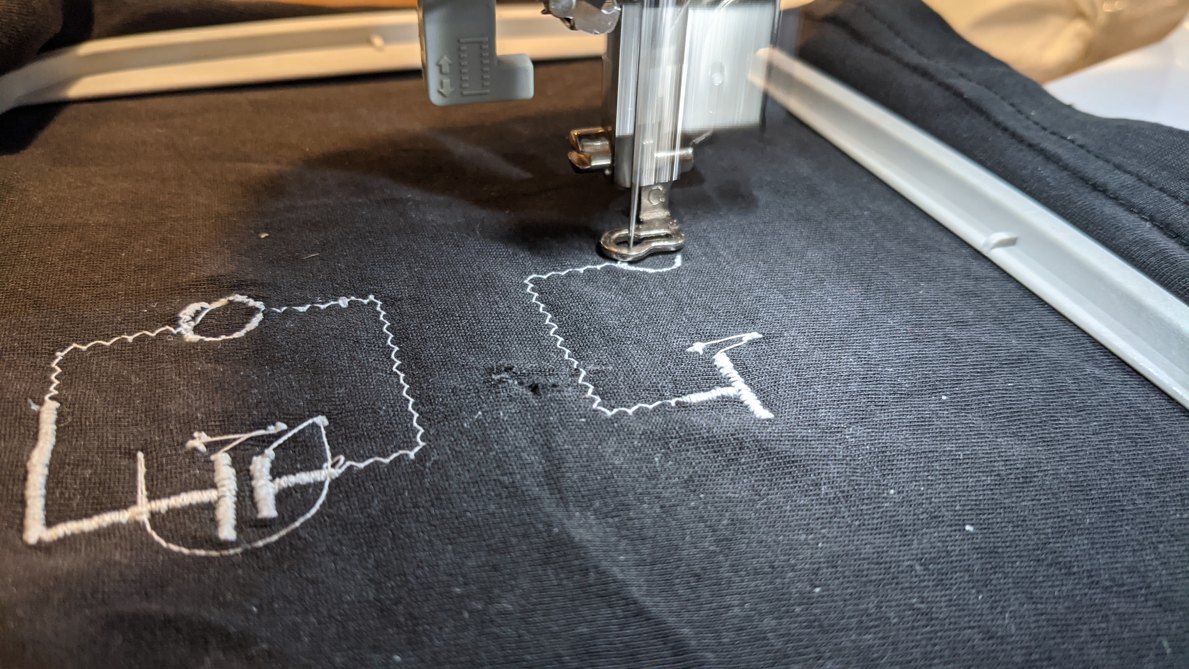 Stitching the first layer